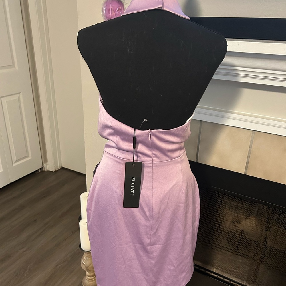 Elliatt Lilac Asymmetrical Summer Dress - Picture 3 of 6